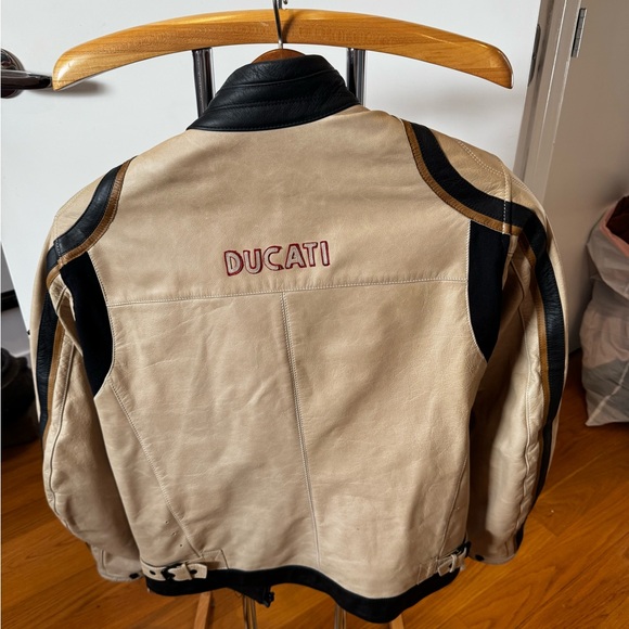 Ducati Beige and Black Bomber Jacket - Picture 2 of 4